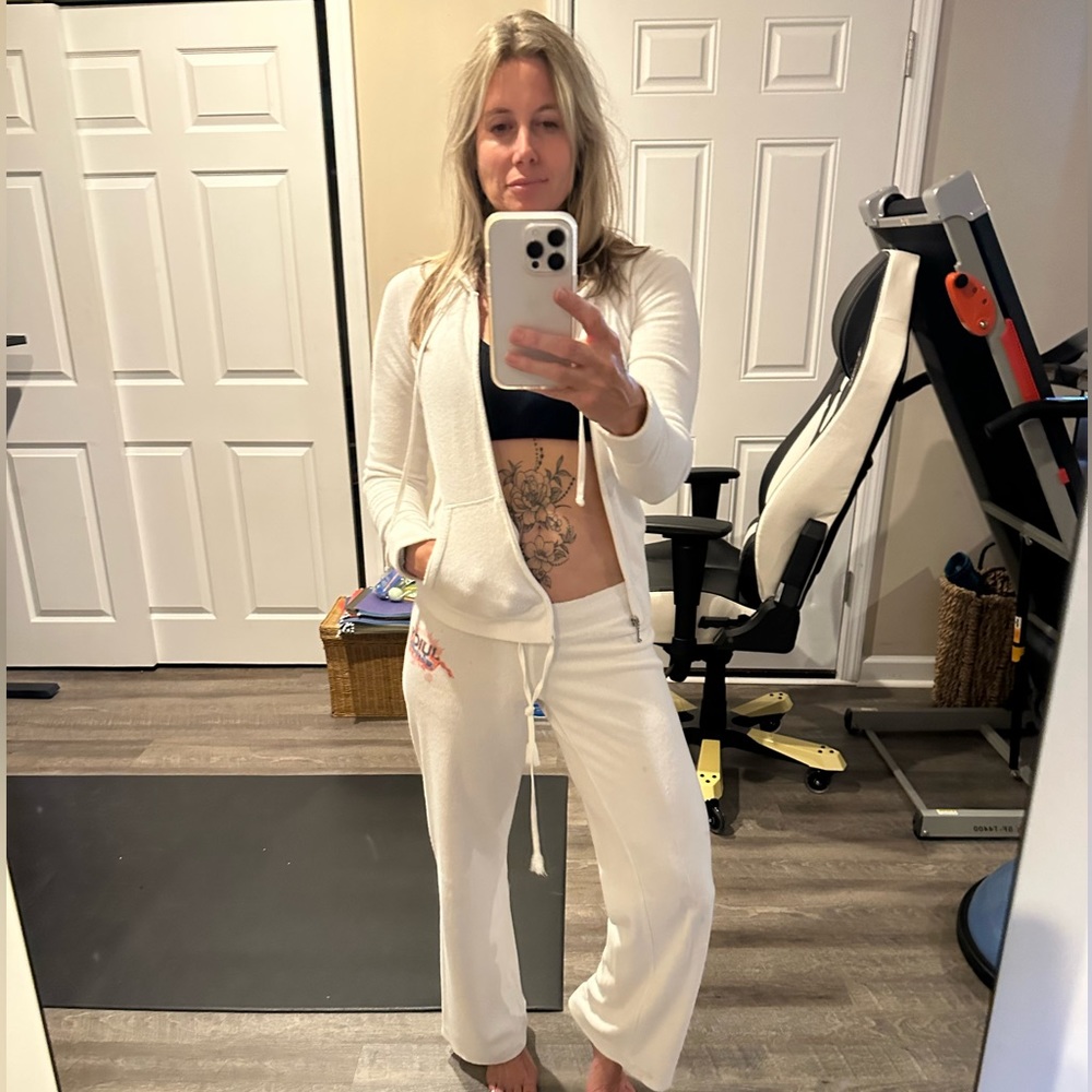 White Juicy Couture Tracksuit Size P/S